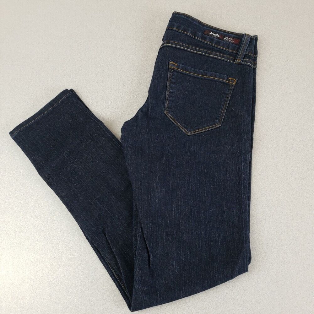 Fragile Womens Blue Regular‎ Fit Dark Wash Straight Leg Denim Jeans Size 3